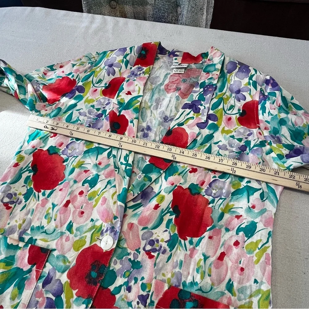 Campus Casuals of California - Vintage Floral Women's Blazer-Size 13/14